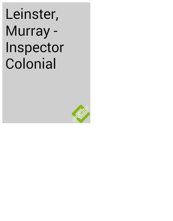 Inspector Colonial